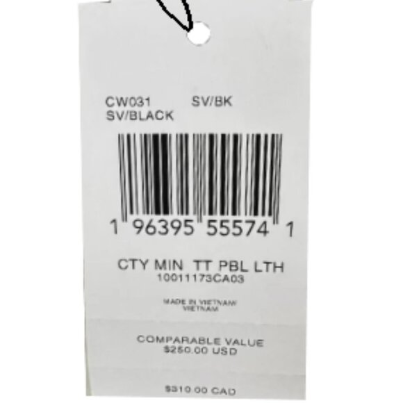 COACH Leather City Zip Tote Shoulder Bag- Black Gold Luxury Coach 🆕🎁⌚📦🏃💨🚚 - Picture 11 of 15